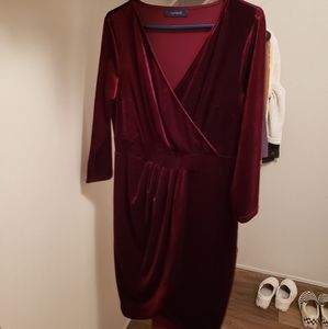 Velvet Wrap Dress